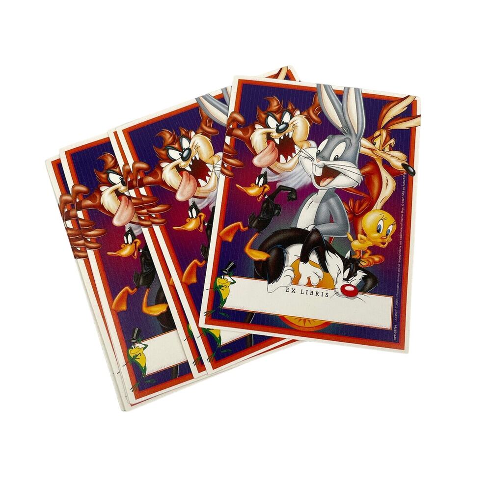 Vintage Looney Tunes 1997 Antioch Bookplates -Qty. 12- NEW In Package.
